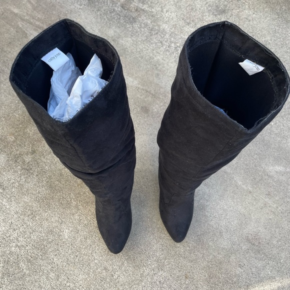 Cathy Jeans below knee long heeled boots - Picture 4 of 7